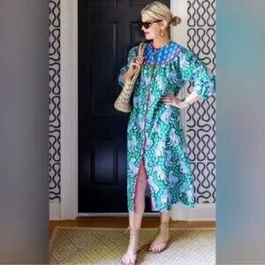 PRINTFRESH x Pencil & Paper Day to Night Gown Tiger Queen Size Small $268